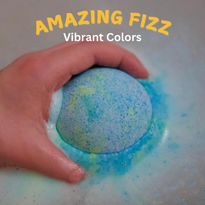 EvolutionUSA Space Bath Bombs for Boys & Girls, 6 Planet Bath Balls - Image 6