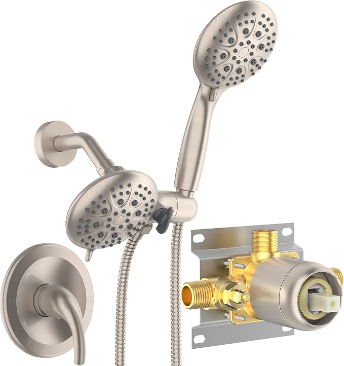 SR SUN RISE Shower System with Handheld Shower and Rain Shower Combo Set High by SRSUNRISE