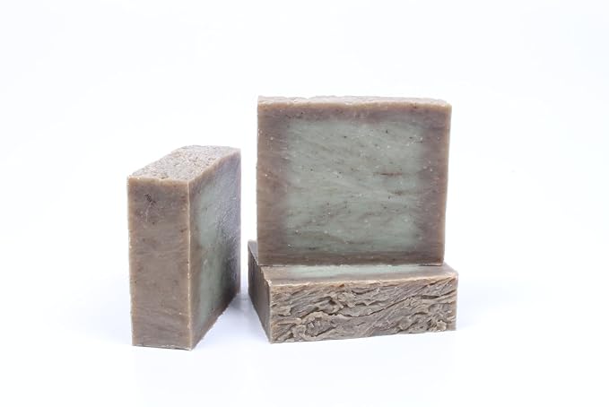 3 Pk Vanilla Mint Goat Milk Organic Soap Bars, Handmade in USA, Natural & by Leafen