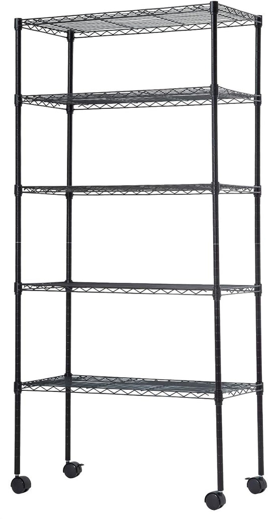 BestOffice | 5-Tier Wire Storage Shelves by BestOffice