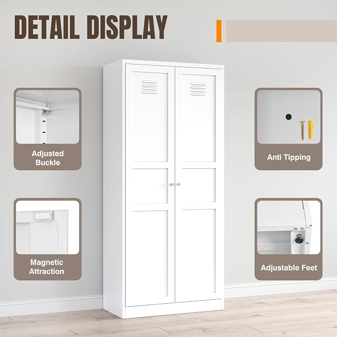 Yizosh Metal Storage Cabinet - Image 4
