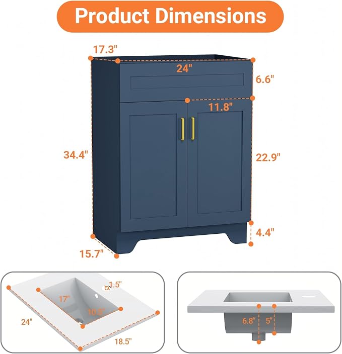 24/30/36 Inch Bathroom Vanities - Image 2