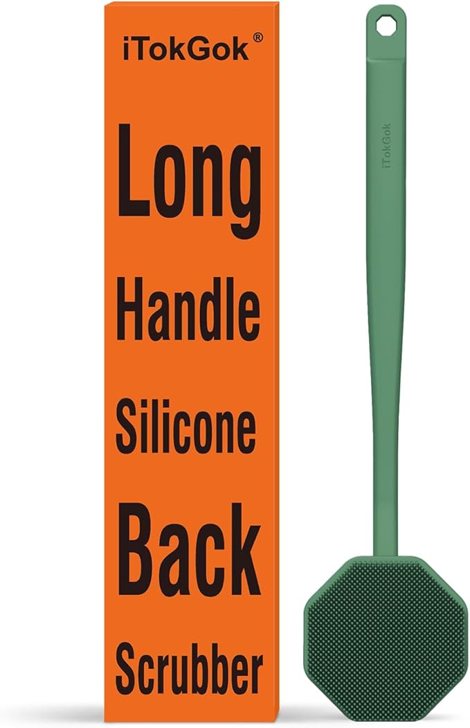 iTokGoK® Silver-Infused Silicone Back Scrubber by iTokGok