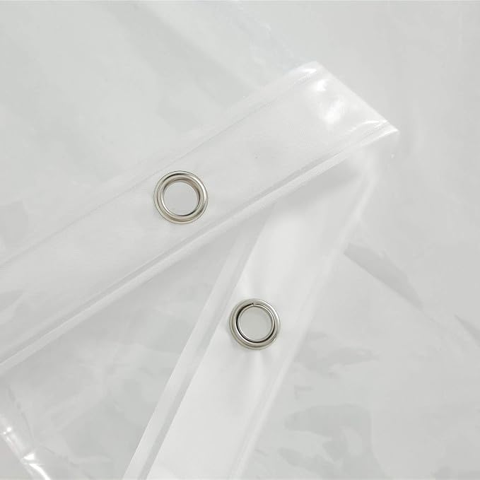AooHome Long Shower Liner, Bottom Magnets, Heavy Duty, Water Repellent - Image 6