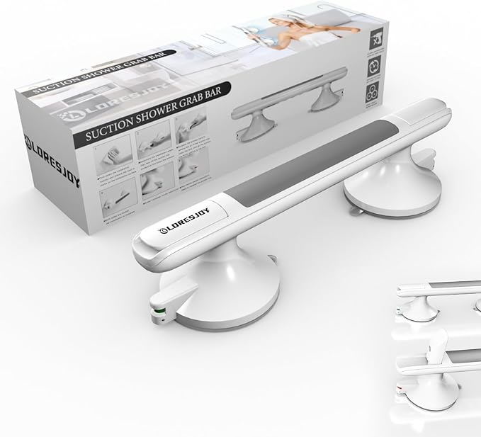 Shower Handles for Elderly Suction, Grab Bars for Bathtubs and Showers by LORESJOY