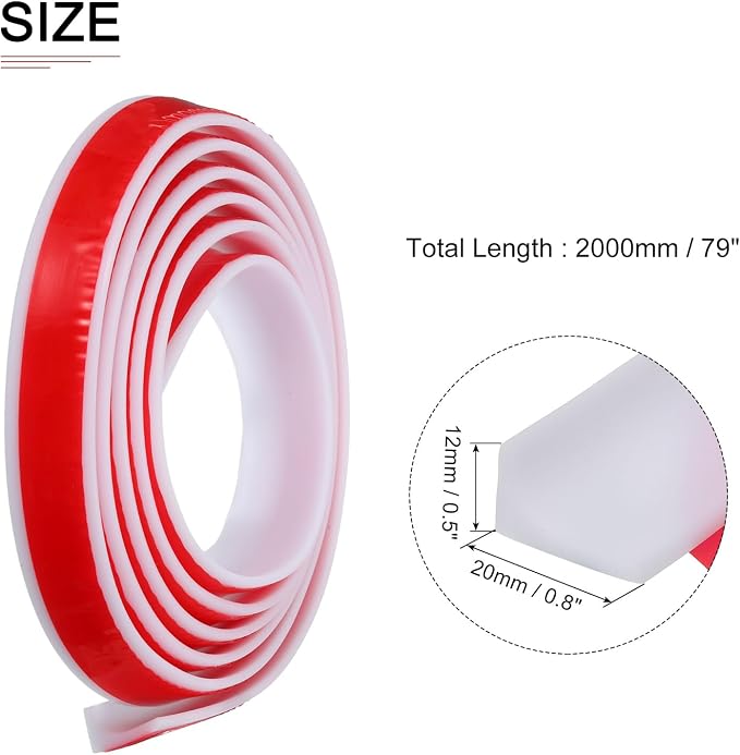 79"x0.8"x0.5" Collapsible Shower Barrier Stopper - Image 2
