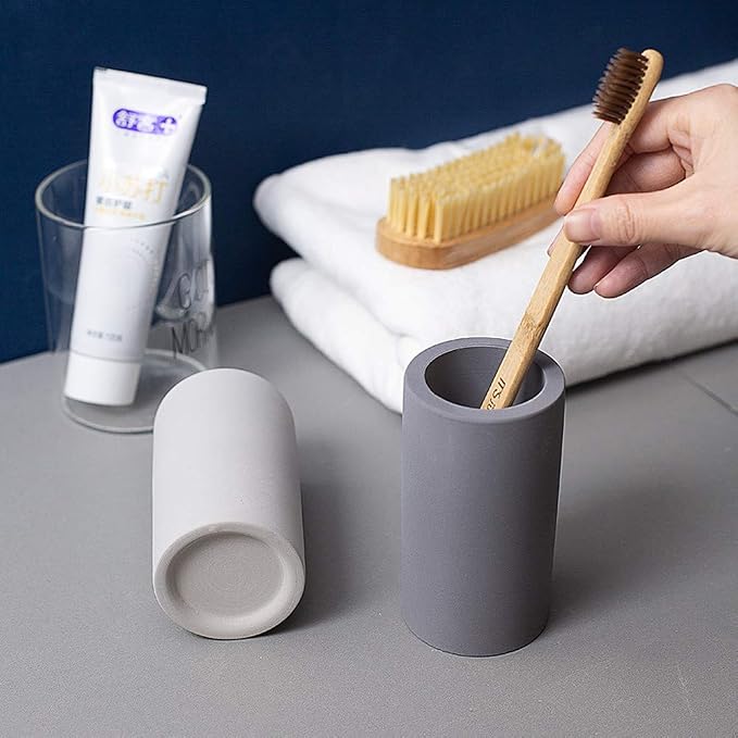 2 Pack Toothbrush Holder Bathroom Diatomite Toothbrush Organizer Stand - Image 7