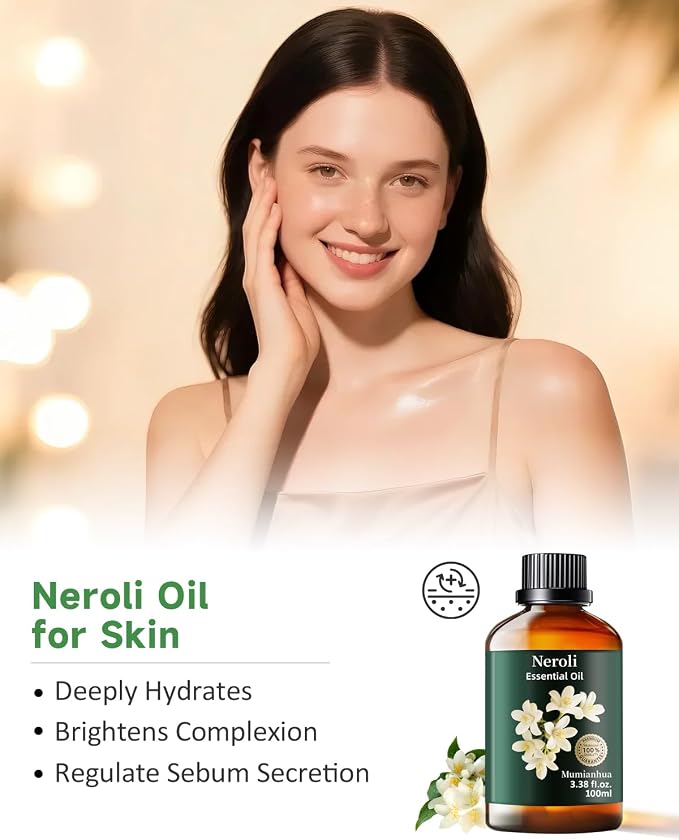 Mumianhua Neroli Essential Oil 100% Pure- Therapeutic Grade Orange Blossom Oil - Image 3