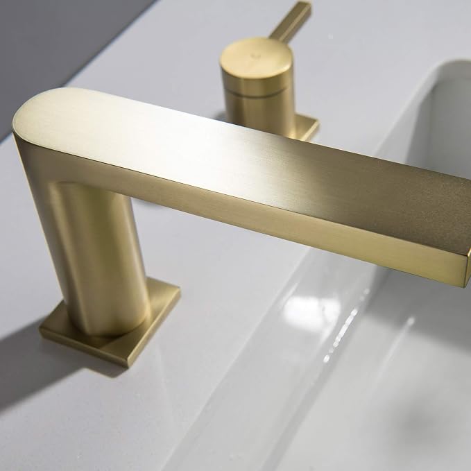 Luxury Brass Modern Widespread Bathroom Sink Faucets - Image 7
