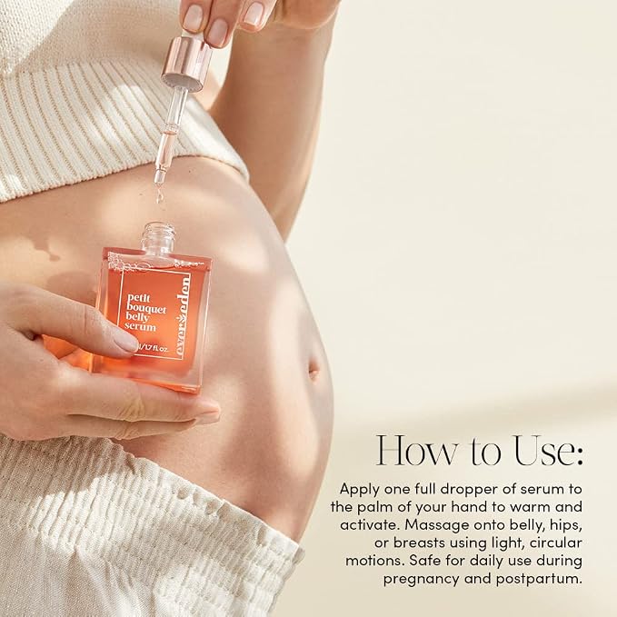 Evereden Petit Bouquet Belly Serum, 1.7 fl oz. | Clean & Vegan Women's Belly Oil - Image 3