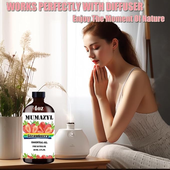 Strawberry Essential Oil, Strawberry Oil 4 Fl Oz 120ML - Image 3