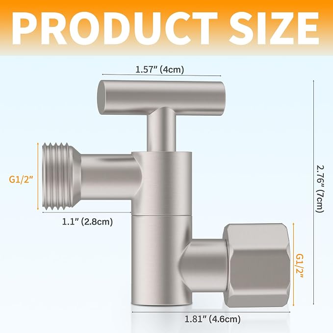 All Metal Shower Head Elbow Adapter, Adjustable Shower Head Extension Adapter - Image 5