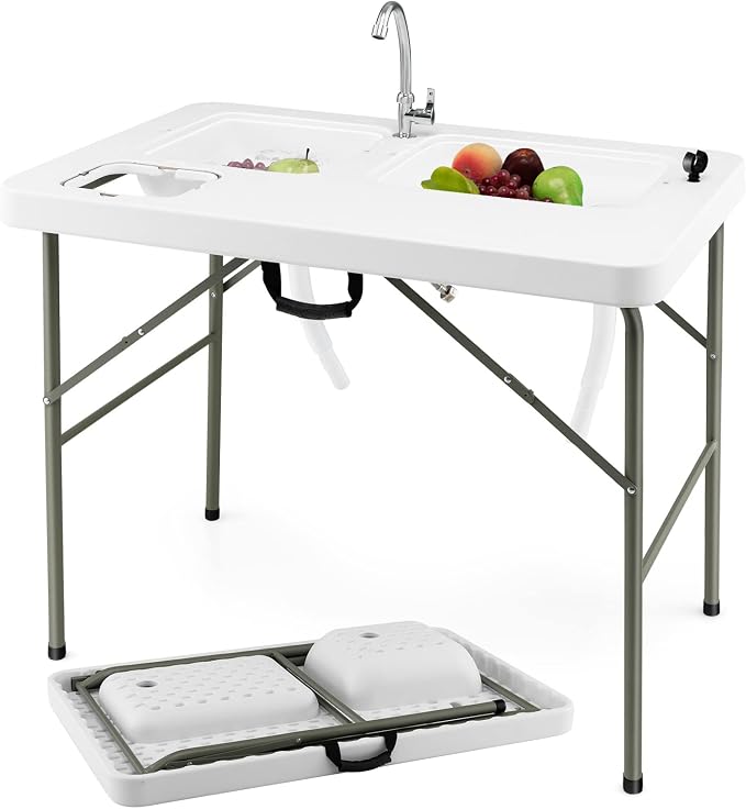 Goplus Folding Fish Cleaning Table by Goplus