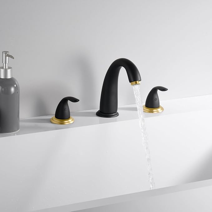 SUMERAIN 2 Handle Widespread Roman Bathtub Faucet Tub Filler - Image 6