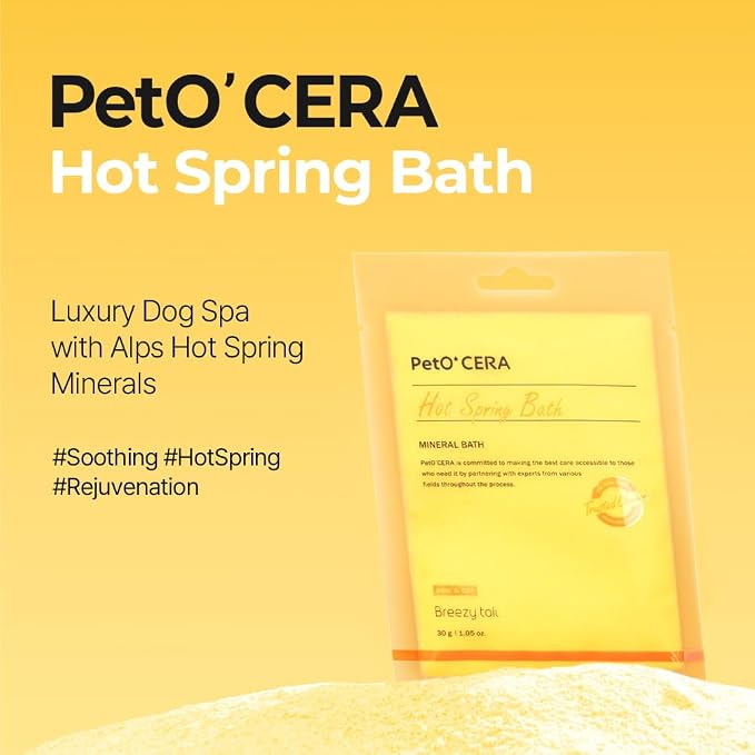 PetO’Cera Hot Spring Bath for Dogs, Alps Onsen Water, Soothes Dry, Inflamed Skin - Image 2
