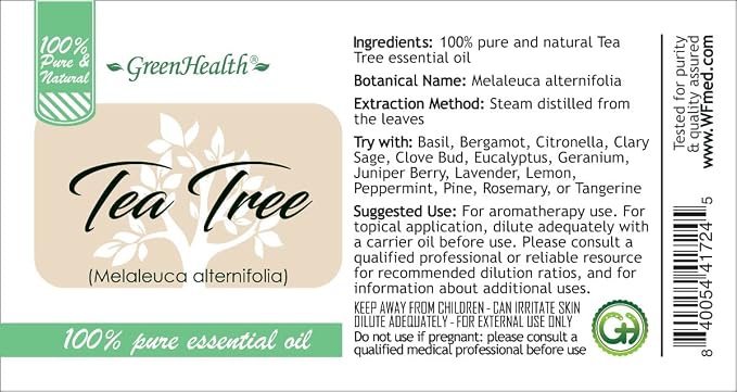 Tea Tree Essential Oil – 16 fl oz – 100% Pure & Undiluted – Steam-Distilled - Image 7