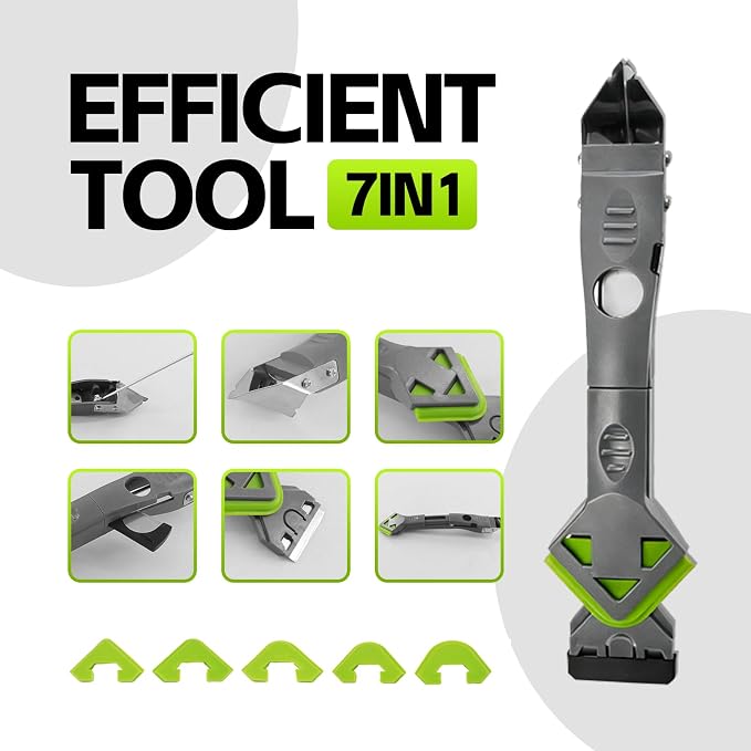 7 in 1 Upgraded Silicone Caulking Tool Kit; Multifunctional Caulk Removal Tools - Image 6