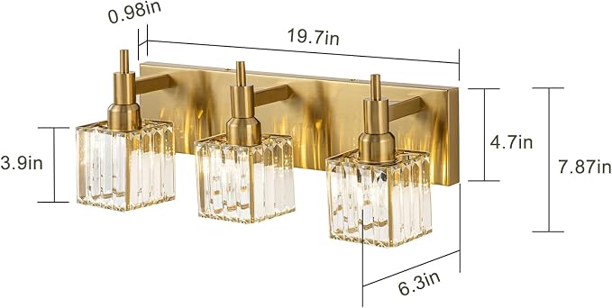 Gold Bathroom Vanity Lights - Image 4