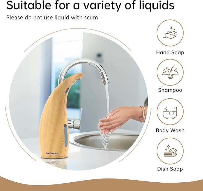 Automatic Liquid Soap Dispenser Touchless, 400ML Hand & Dish Countertop - Image 4