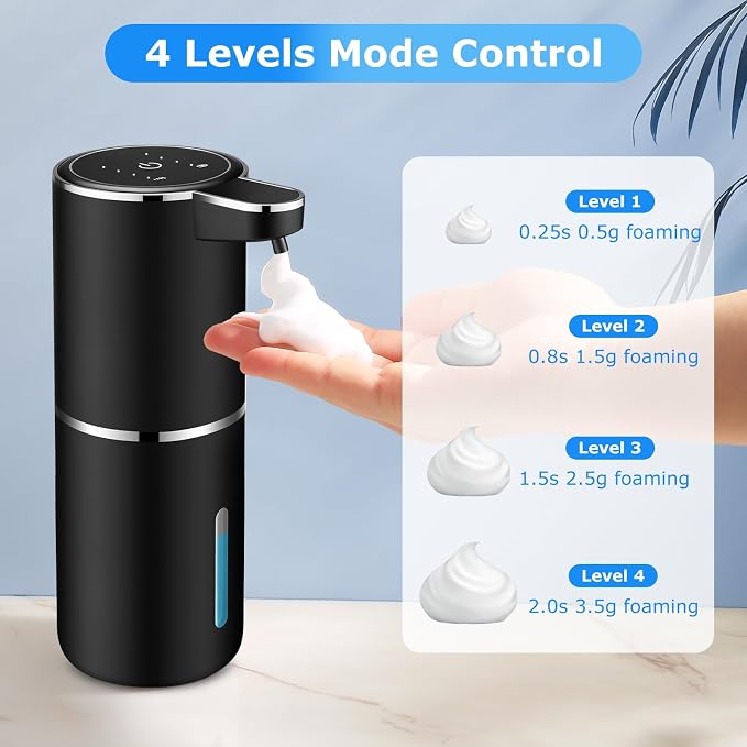 Automatic Soap Dispensers, 12.8oz/380ml USB Touchless Automatic Foaming Soap - Image 4