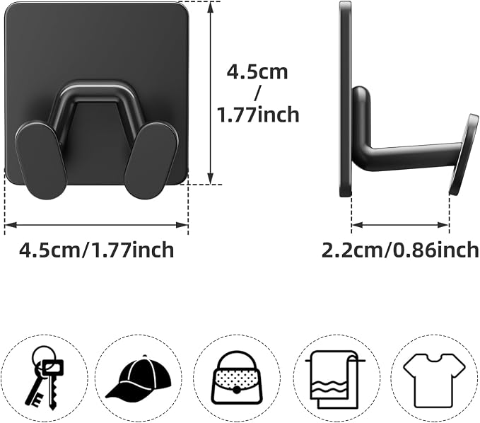 Adhesive Shower Hooks for Inside - Image 4