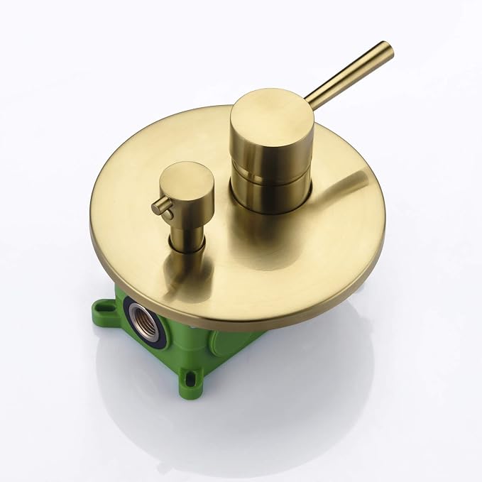 sumerain Brushed Gold Shower Faucet System - Image 5