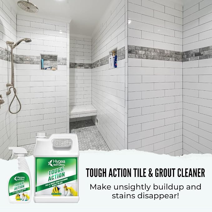 Hygea Natural Tough Action Tile & Grout Cleaner Duo - Image 4