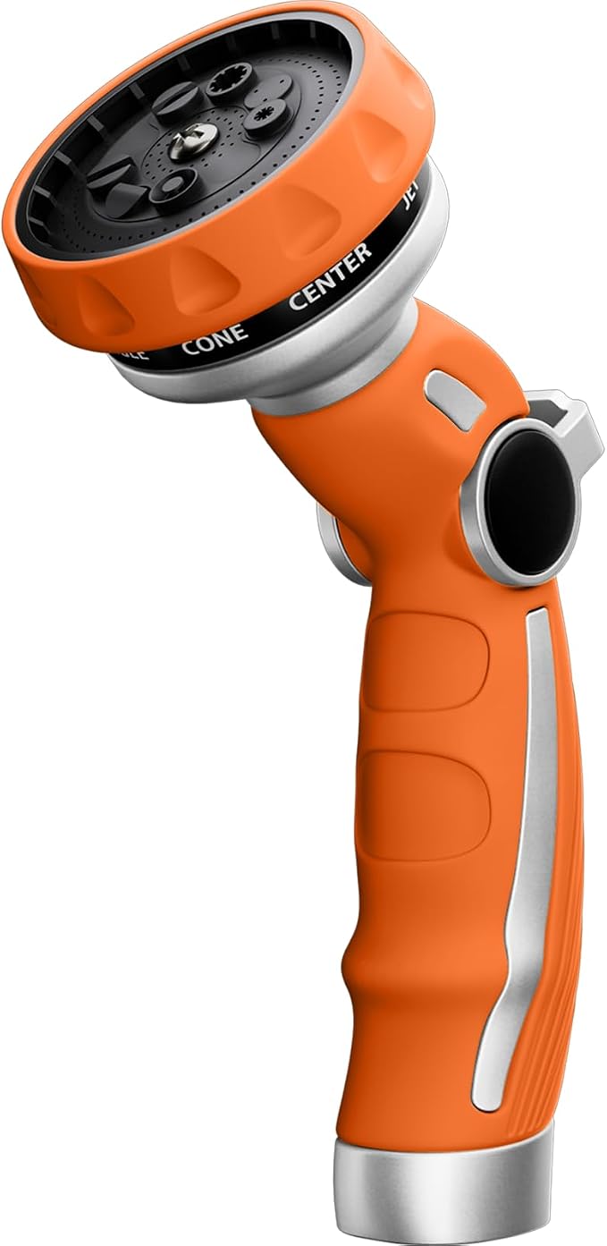 RESTMO Hose Nozzle Heavy Duty, Metal Water Hose Sprayer by Restmo
