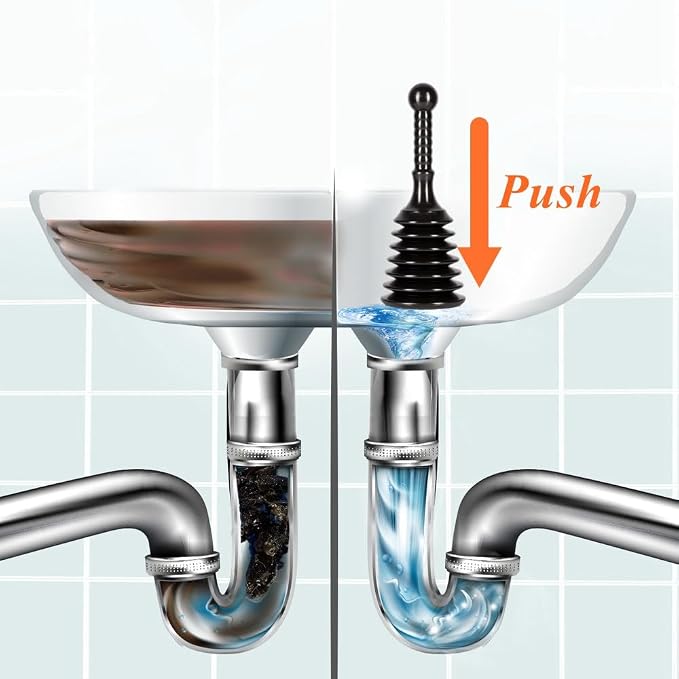 Sink and Drain Plunger, Mini Plunger Unclogging Tool - Image 3