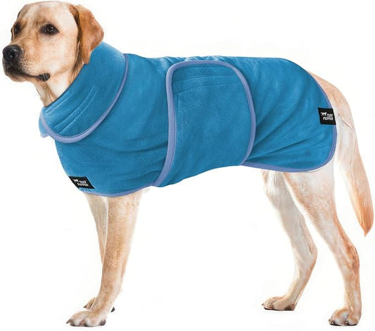 Tuff Pupper Fast Drying Dog Bath Robe | 800 GSM Plush Dog Towel by TuffPupper