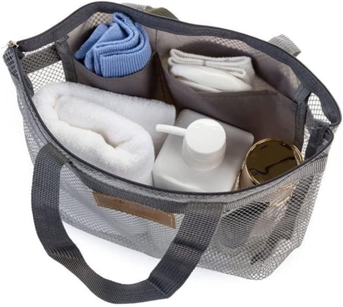 Mesh Shower Caddy Portable Hanging Quick Dry Bath Tote Organizer - Image 5