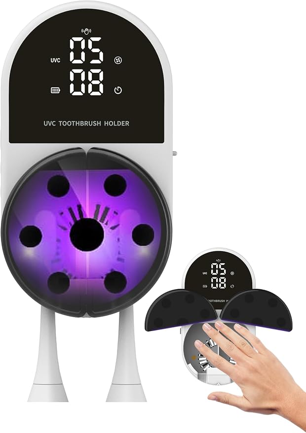 UV Toothbrush Sanitizer Holder & Cleaner by JetFresh