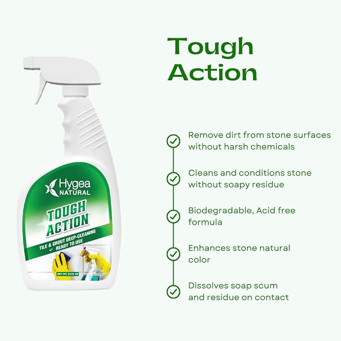 Hygea Natural Tough Action Tile & Grout Cleaner Duo - Image 5