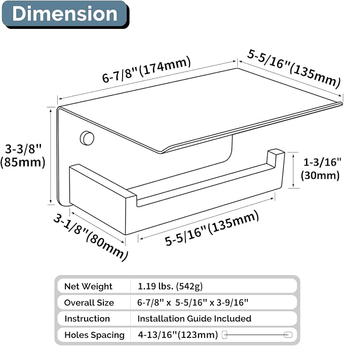 Angle Simple Toilet Paper Holder - Image 9