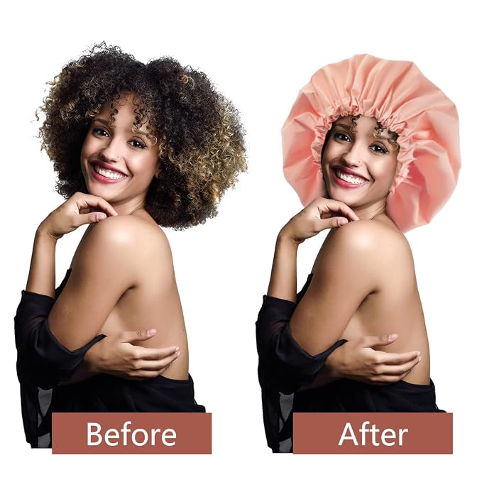 Aquior Shower Cap, Extra Adjustable Shower Caps - Image 6