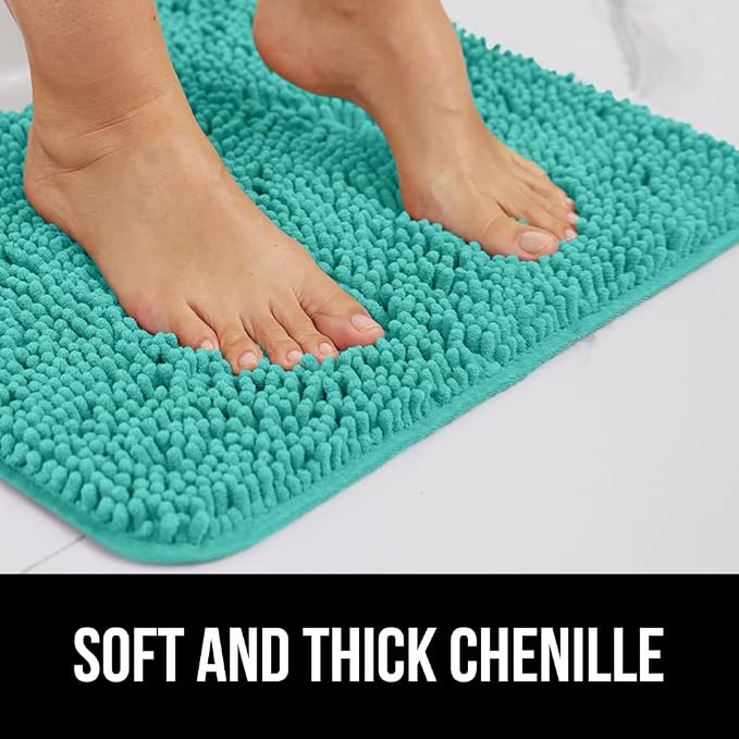 GORILLA GRIP Bathroom Rug Sets, Soft Chenille 2 Piece Area Rugs Set, Toilet - Image 4