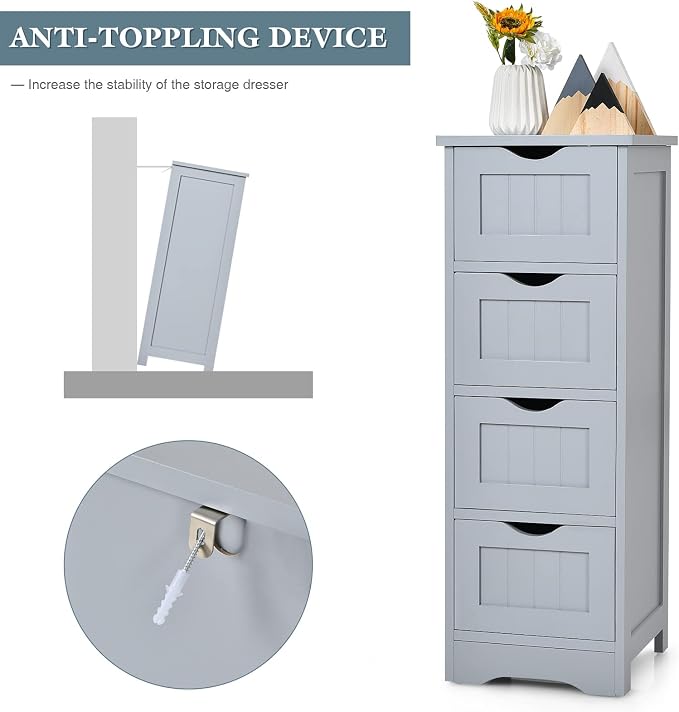 Tangkula Bathroom Floor Cabinet - Image 7