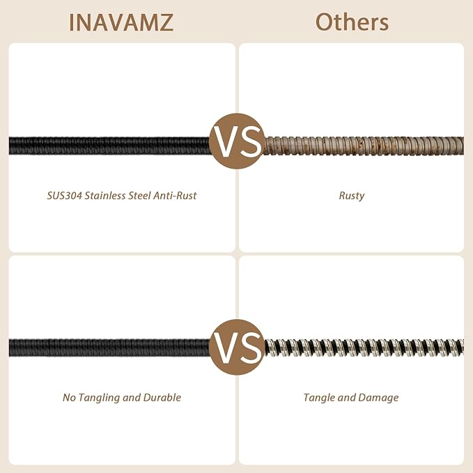 71-Inch Black Metal Shower Hose - Image 5