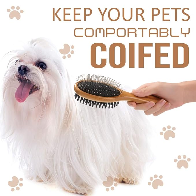 KylePet Dog Brush, Double Sided Pet Slicker Brush - Image 6