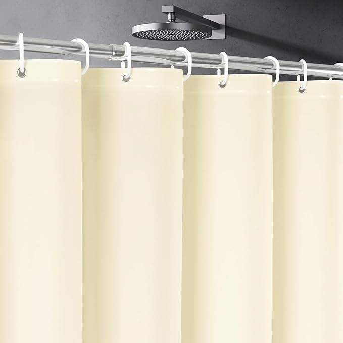 UFRIDAY Stall Shower Curtain Liner Long 48 x 78 inch, Narrow Cloth Bathroom by UFRIDAY