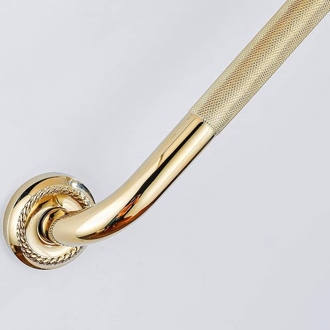 Textured Shower Grab Bar, 12-Inch Bathroom Support Rails, Stylish Safety - Image 8