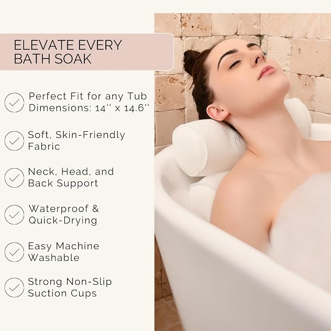 Bathtub Pillow for Neck and Shoulder - Image 3
