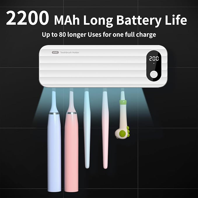 Toothbrush Sanitizer and Holder, UV Toothbrush Sanitizer Holder - Image 4