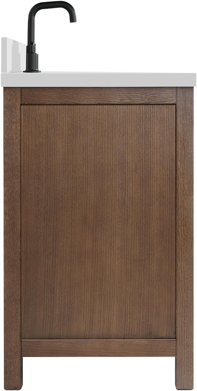 ARIEL Cambridge 49 Inch Single Oval Sink Bathroom Vanity - Image 5