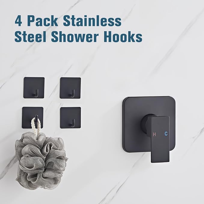 Shower Faucet Set Matte Black Complete Shower System - Image 4