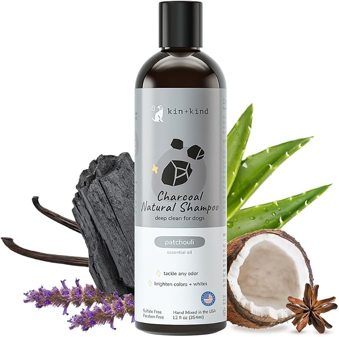 kin+kind Dog Shampoo with Activated Charcoal by kinkind