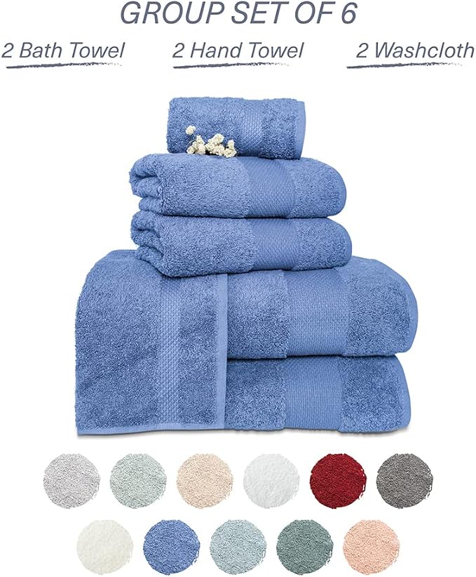 Hencely 6-Piece Bath Towel Set - Image 4