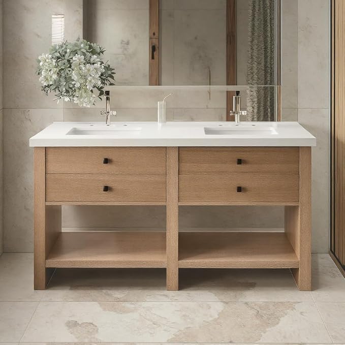 60" Double Sink Bathroom Vanity - Image 8