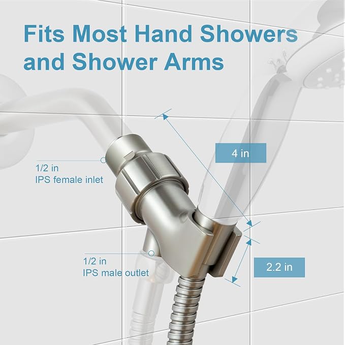 OFFO Shower Head Holder with Solid Metal Ball - Image 3