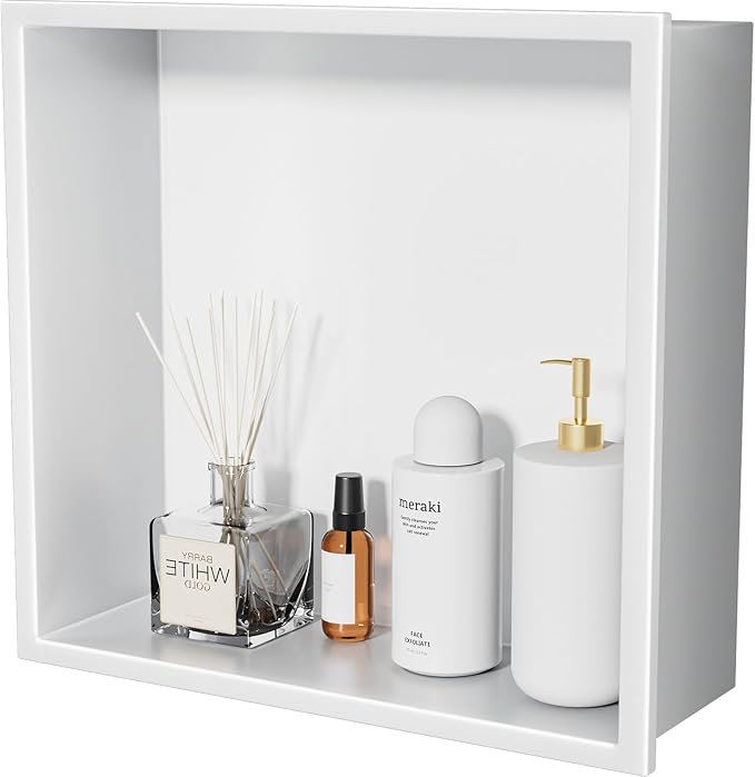 No Tile Needed Shower Niche by HelloaySenCornerProtection